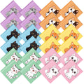 Breling 24 Pack Cat Pattern Microfiber Cleaning Cloths – Glasses & Screen Cleaner (15x15 cm)