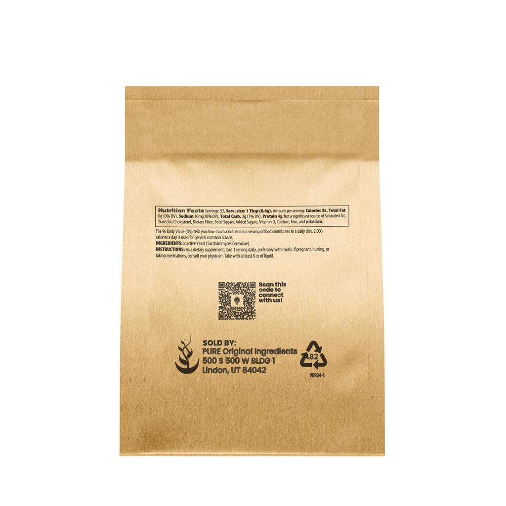 Brewer's Yeast Powder – Pure Original Ingredients, 1 lb | Non-GMO & Vegan