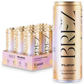BRĒZ FLOW Lion’s Mane Drink, 12 Pack — Lemon Elderflower (Non-Alcoholic)