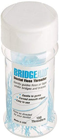 BridgeAid Dental Floss Threader Bottle 150 – 1 Bottle