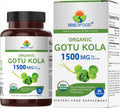 Brieofood Organic Gotu Kola 1500mg – 45 Servings – Vegetarian, Gluten Free, 90 Tablets