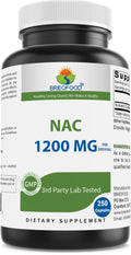 Brieofood NAC 1200 mg – N-Acetyl Cysteine (250 Caps) | Immune Support