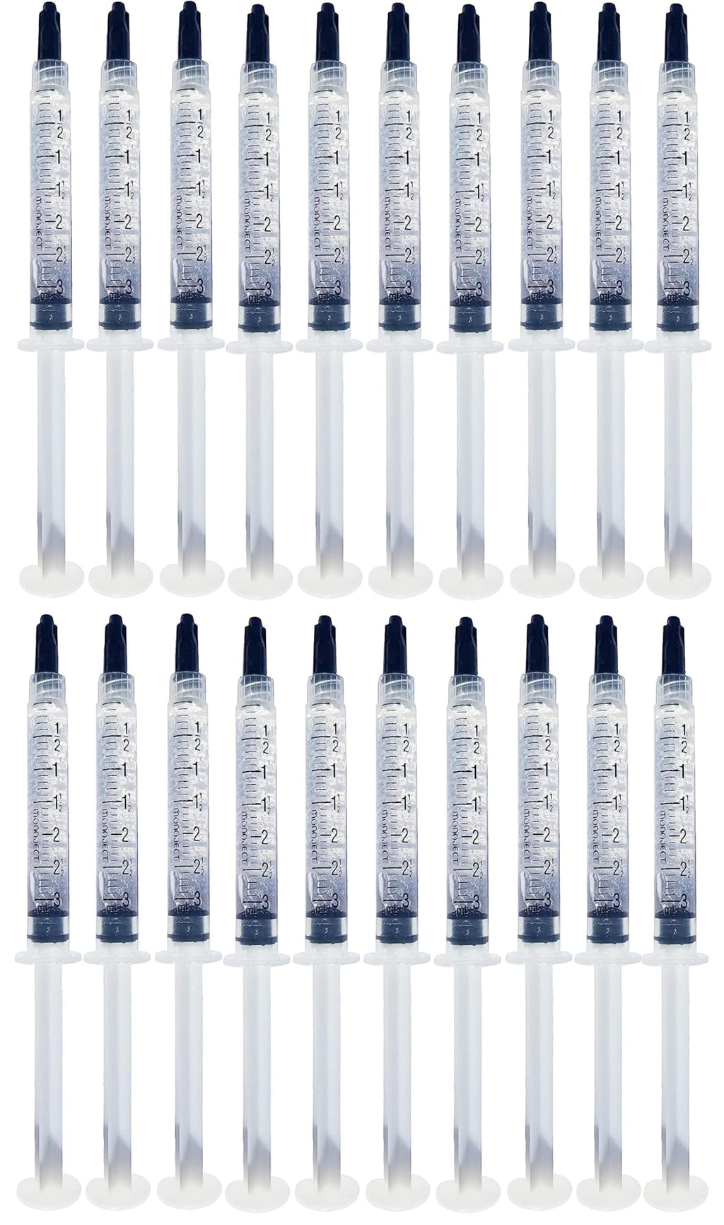 Bright White Smiles 44% Whitening Gel – 20 Syringes(3ml) – Fast-Acting Carbamide Peroxide Teeth Whitener