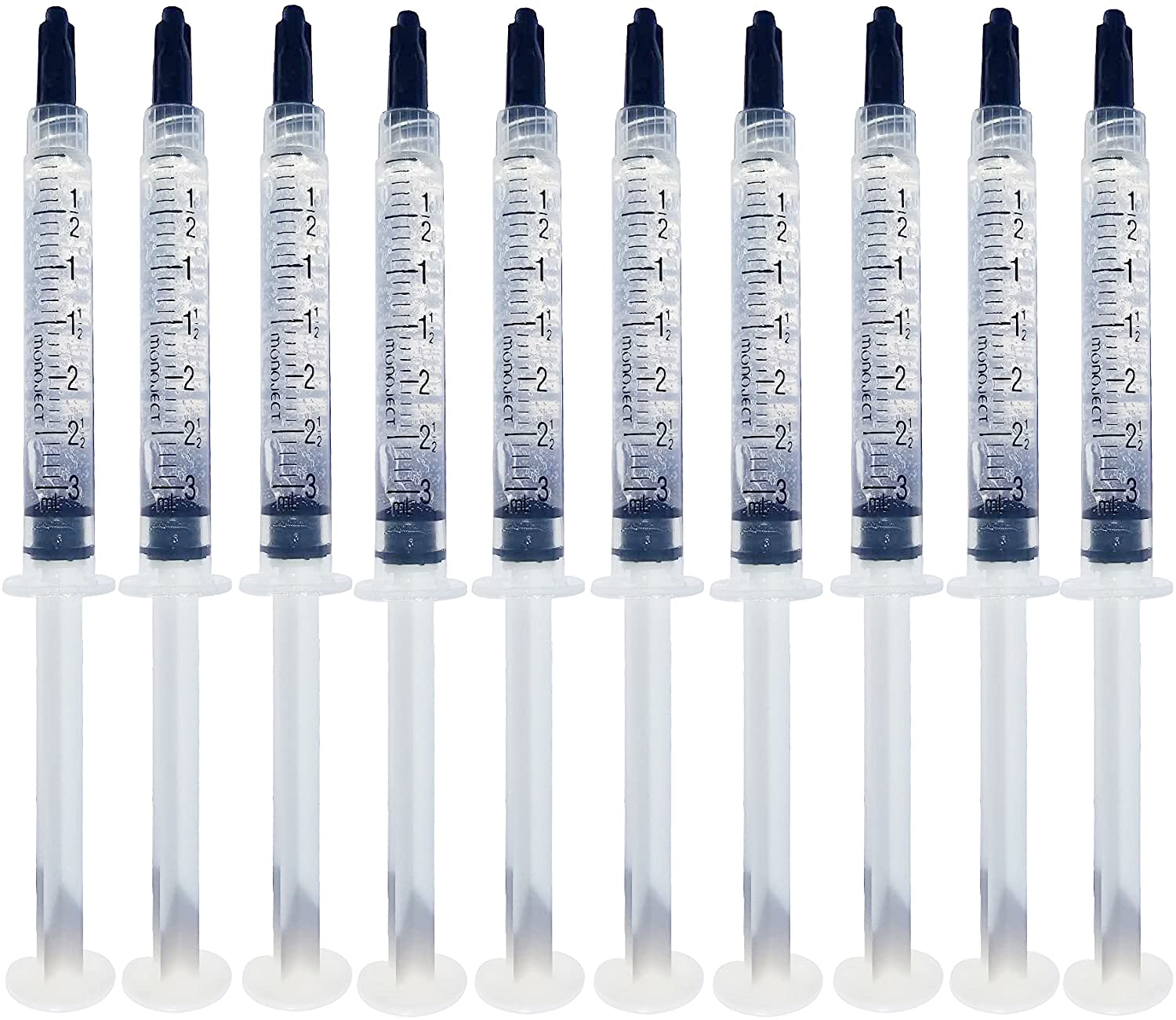 Bright White Smiles Teeth Whitening Gel Refill Kit - 10 Tubes, 44% Carbamide Peroxide