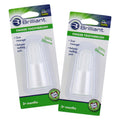 Brilliant Baby Finger Toothbrush – Silicone Gum Massager & Teether (Clear), 2 Count