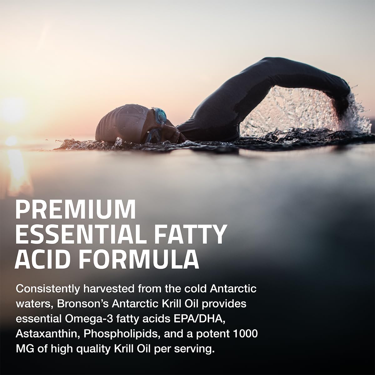 Bronson Antarctic Krill Oil 1000 mg with Omega-3s | 120 Softgels