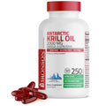Bronson Antarctic Krill Oil 2000 mg with Omega-3s EPA, DHA, Astaxanthin and Phospholipids - 250 Softgels (125 Servings)