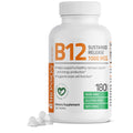 Bronson Vitamin B12 1000 mcg Sustained Release – Non-GMO, Vegan, 180 Tablets