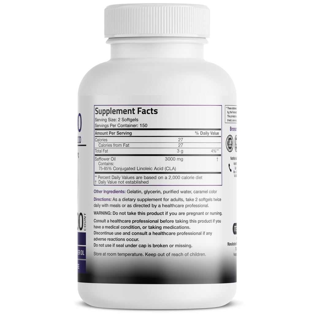 Bronson CLA 3000 Extra High Potency – 2250 mg CLA per Serving