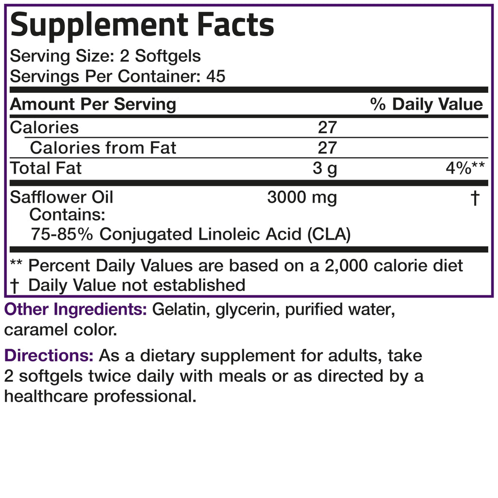 Bronson CLA 3000 – Extra High Potency, 90 Softgels