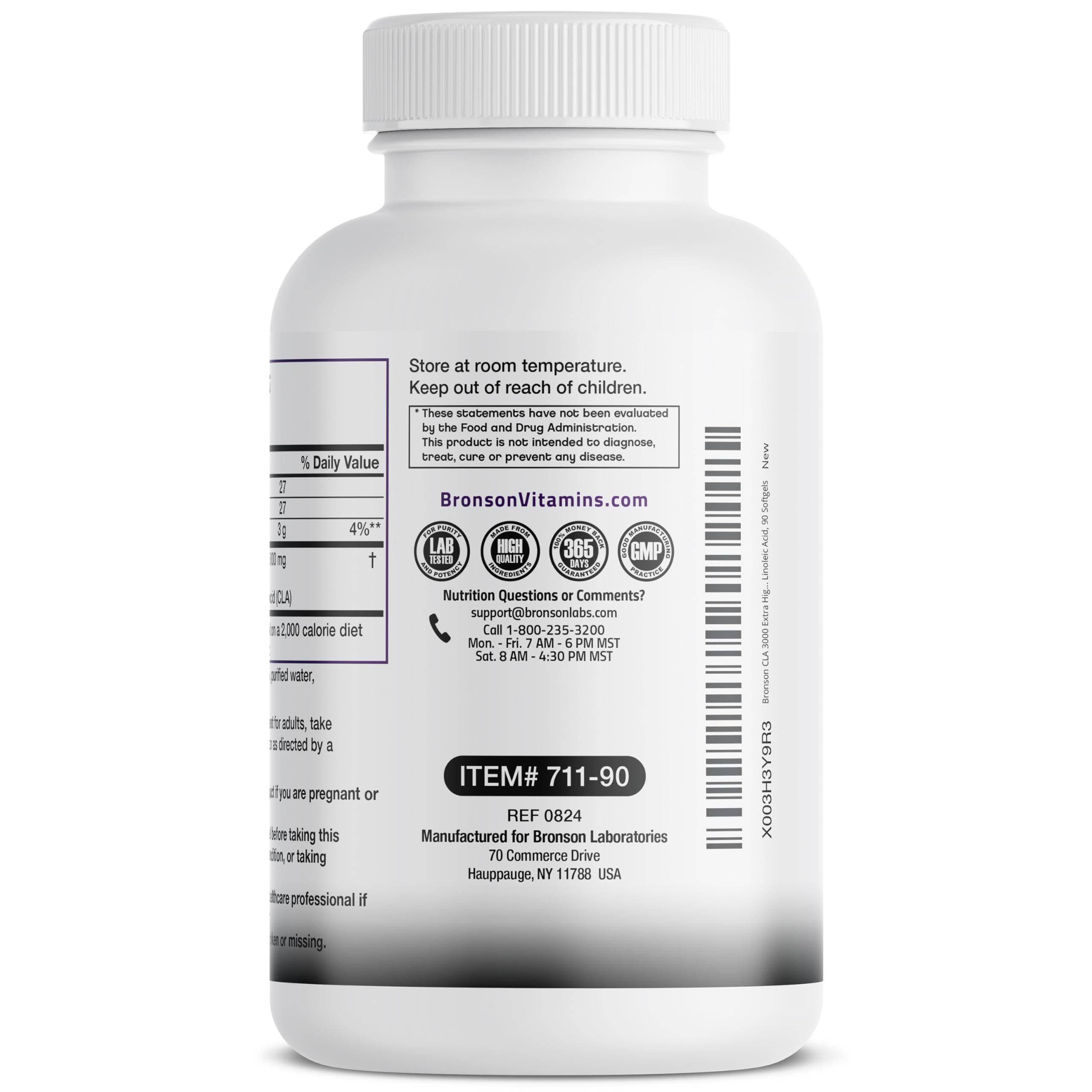 Bronson CLA 3000 – Extra High Potency, 90 Softgels