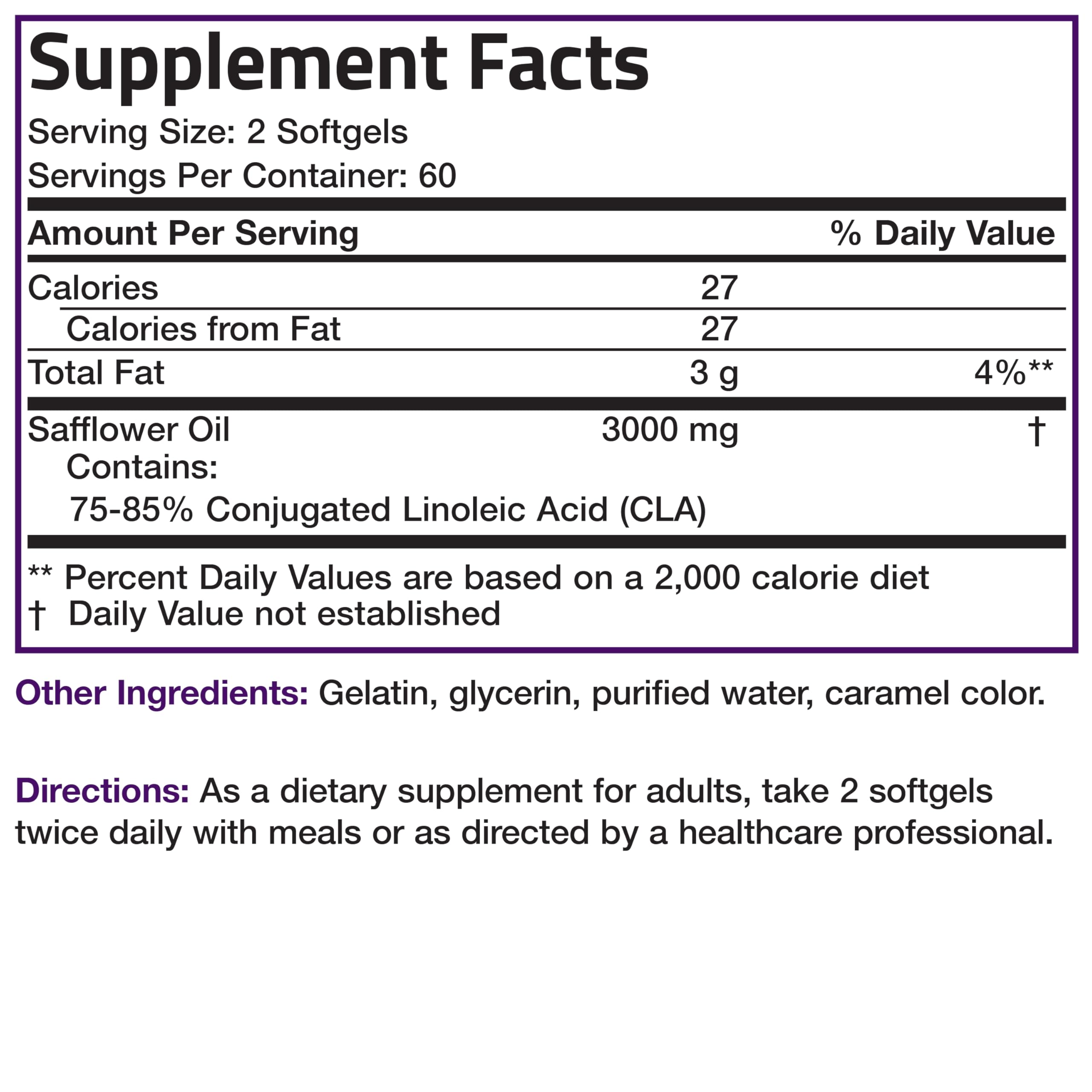 Bronson CLA 3000 Extra High Potency – 2250 mg per Serving, 120 Softgels