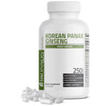 Bronson Korean Panax Ginseng 250 Capsules – Energy, Endurance & Memory