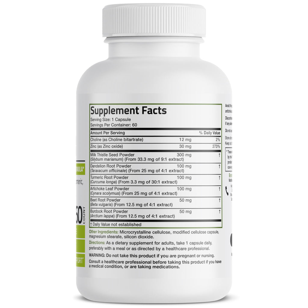 Bronson Liver Detox Advanced Detox & Cleansing Formula – 60 Veg Capsules