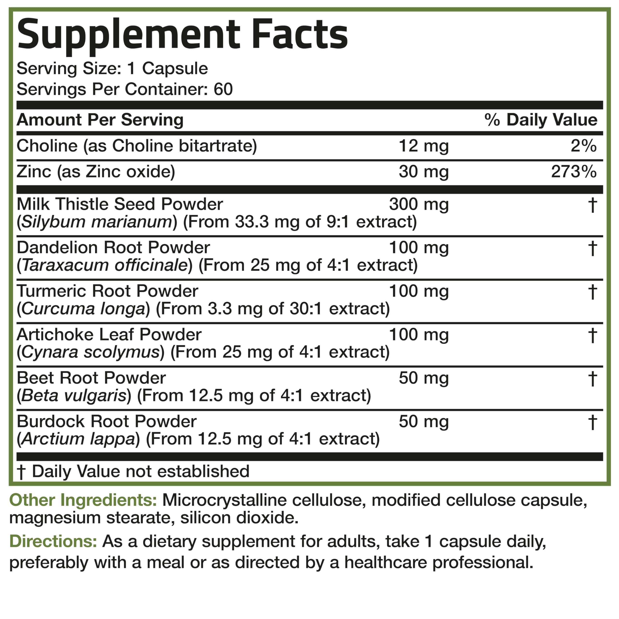Bronson Liver Detox Advanced Detox & Cleansing Formula – 60 Veg Capsules