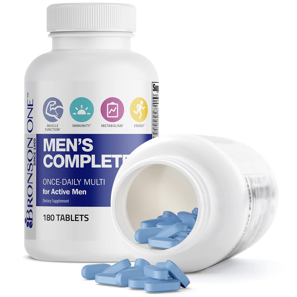 Bronson ONE Daily Men’s Complete Multivitamin – 180 Tablets | Active Men