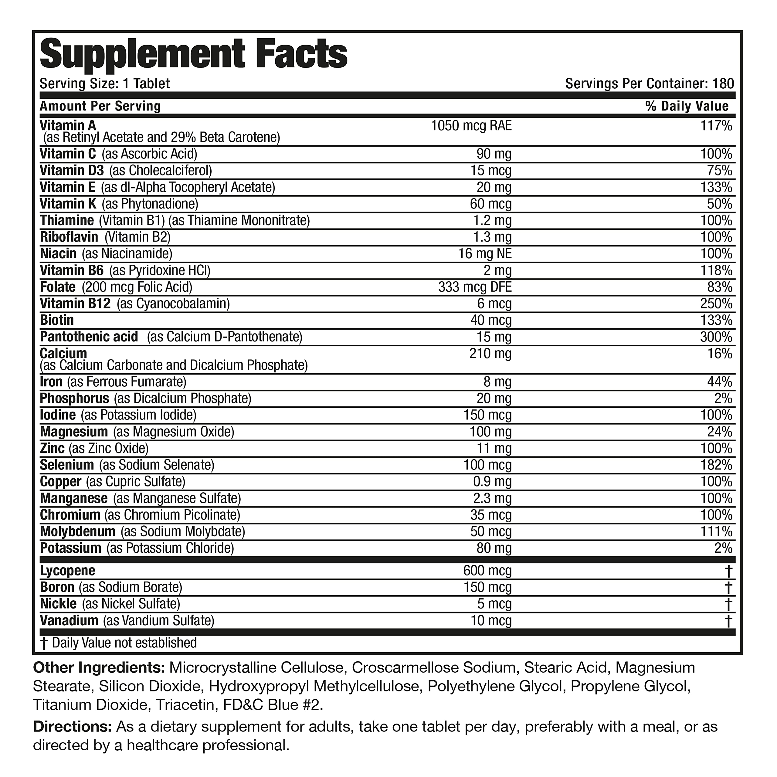 Bronson ONE Daily Men’s Complete Multivitamin – 180 Tablets | Active Men