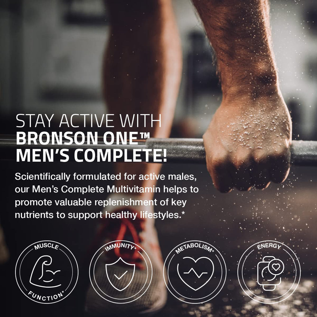 Bronson ONE Daily Men’s Complete Multivitamin – 180 Tablets | Active Men