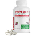 Bronson Resveratrol 500 Complex - Trans-Resveratrol + Grape Seed & Red Wine Extract, 60 Capsules