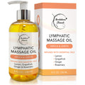 Lymphatic Massage Oil | 100% Natural, Arnica, Lemon & Ginger | 8oz | Brookethorne Naturals
