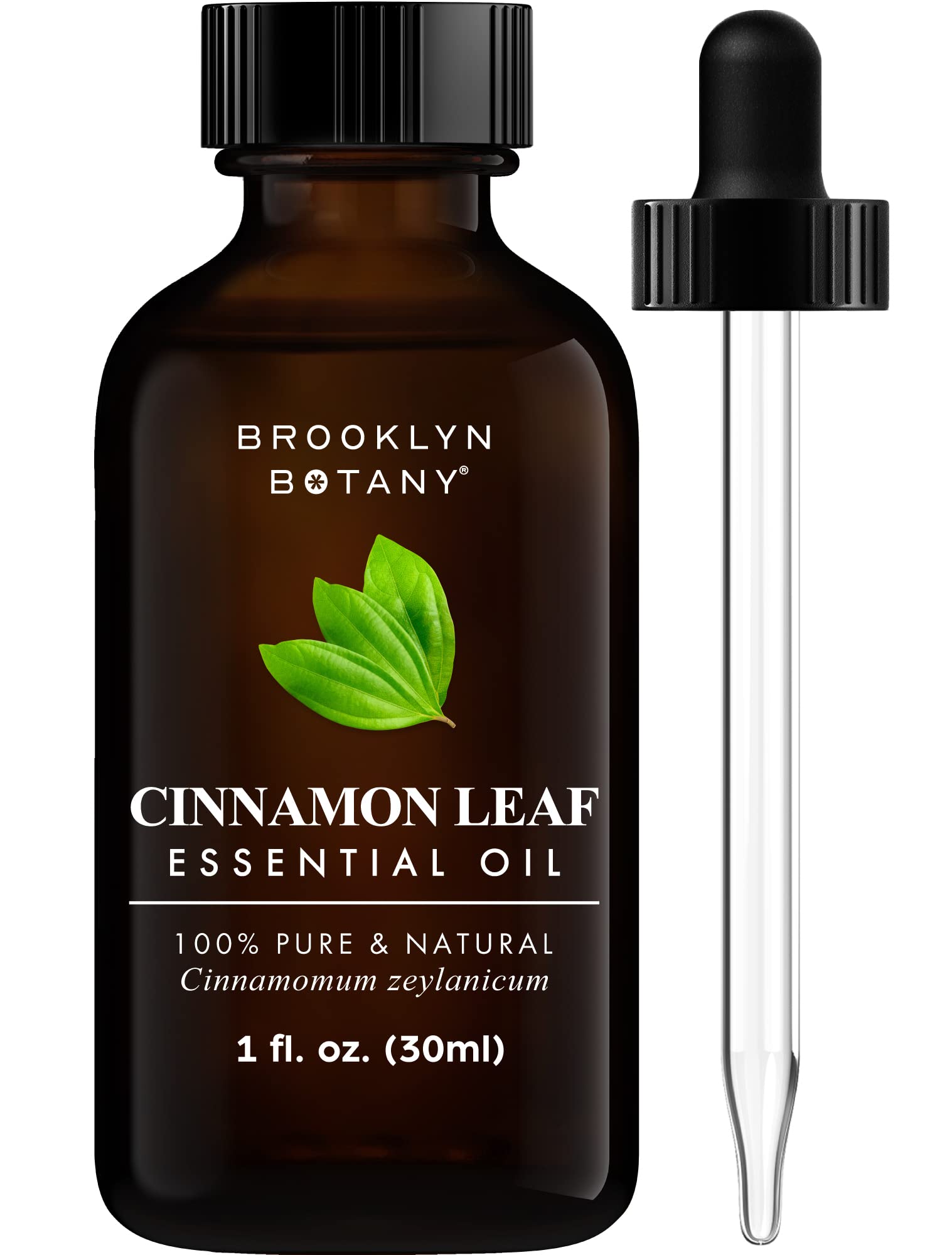 Brooklyn Botany Cinnamon Leaf Essential Oil – 100% Pure & Natural, Premium Grade, 1 Fl Oz