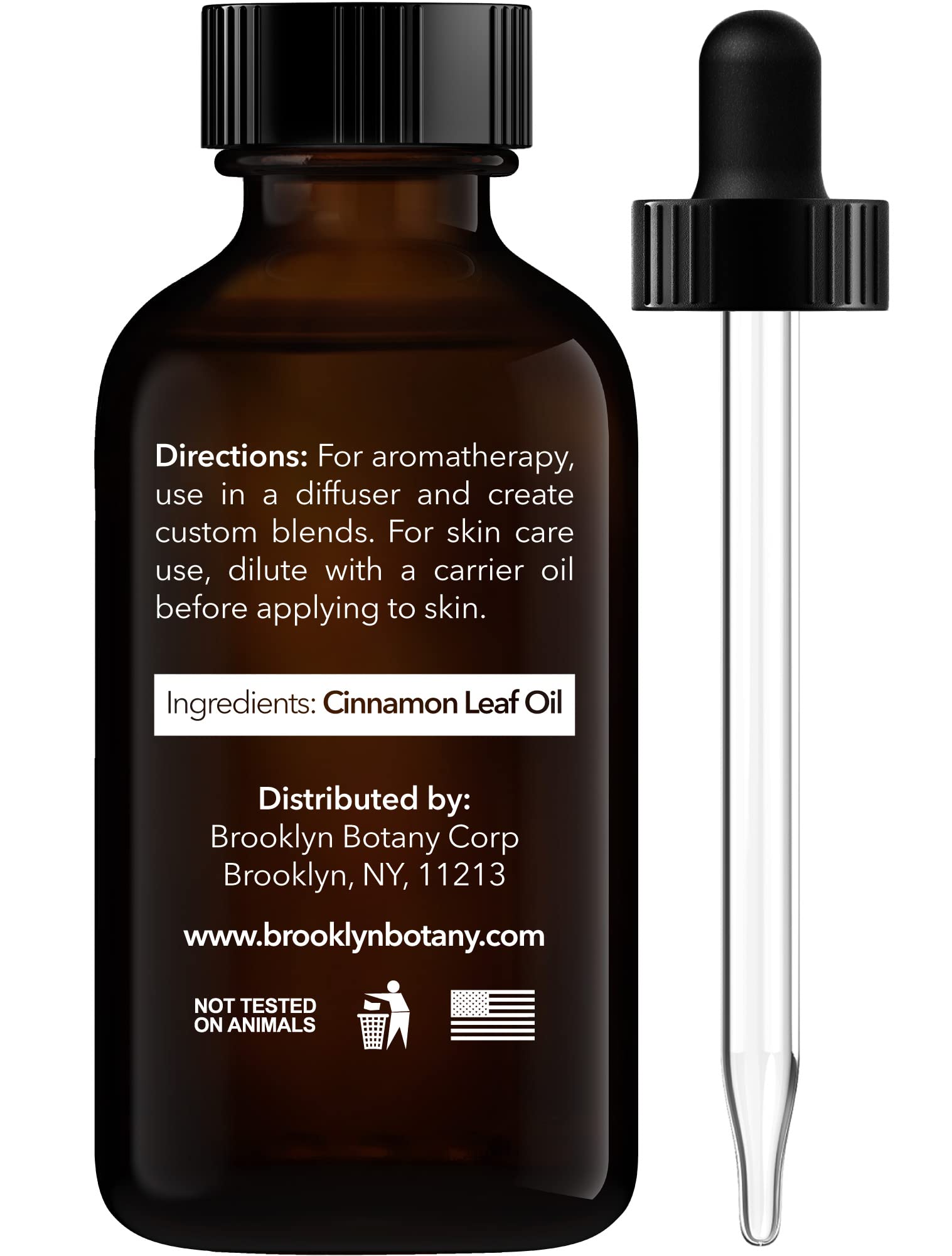 Brooklyn Botany Cinnamon Leaf Essential Oil – 100% Pure & Natural, Premium Grade, 1 Fl Oz