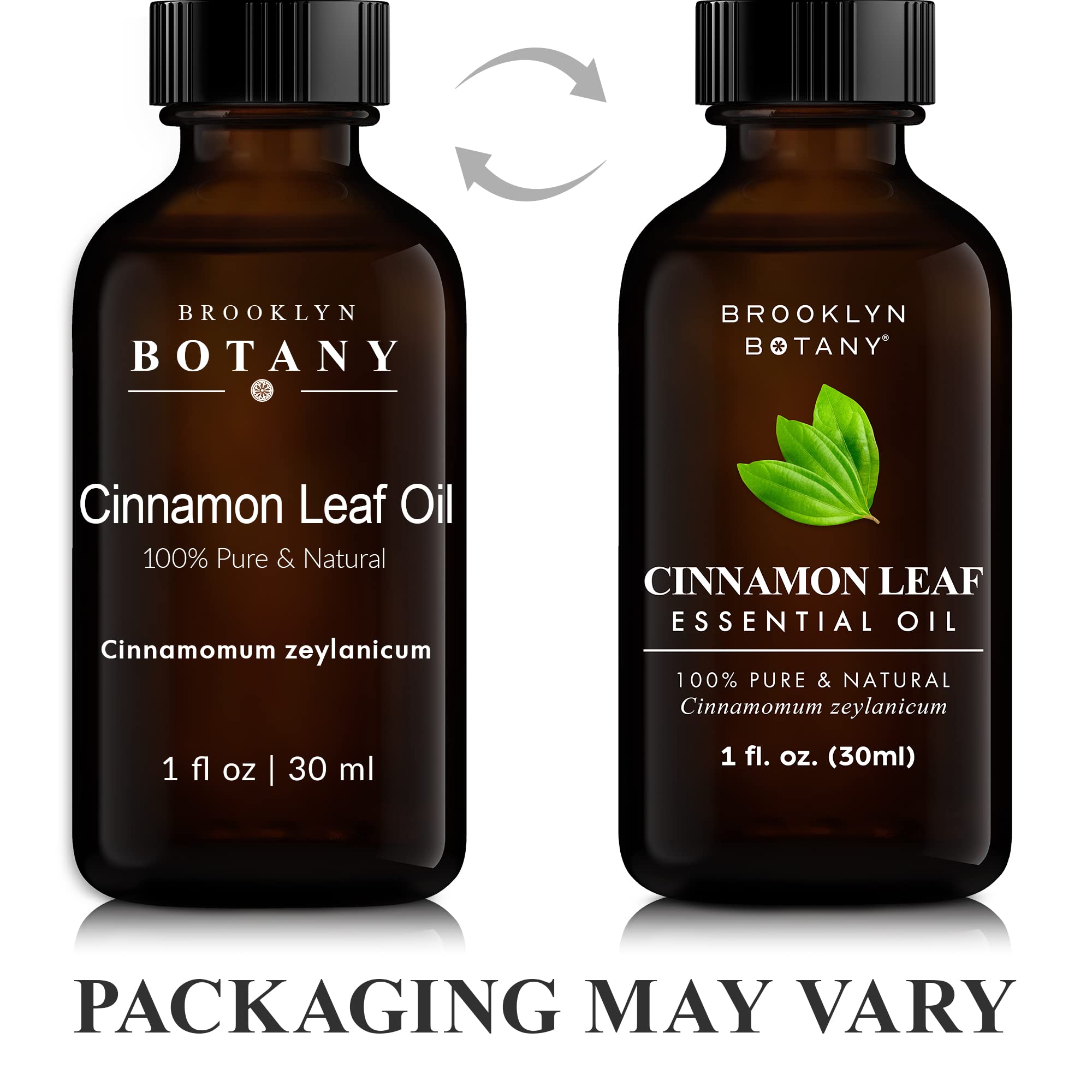 Brooklyn Botany Cinnamon Leaf Essential Oil – 100% Pure & Natural, Premium Grade, 1 Fl Oz