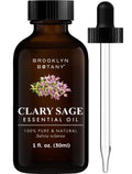 Brooklyn Botany Clary Sage Essential Oil - 100% Pure & Natural, Premium Grade, 1 Fl Oz