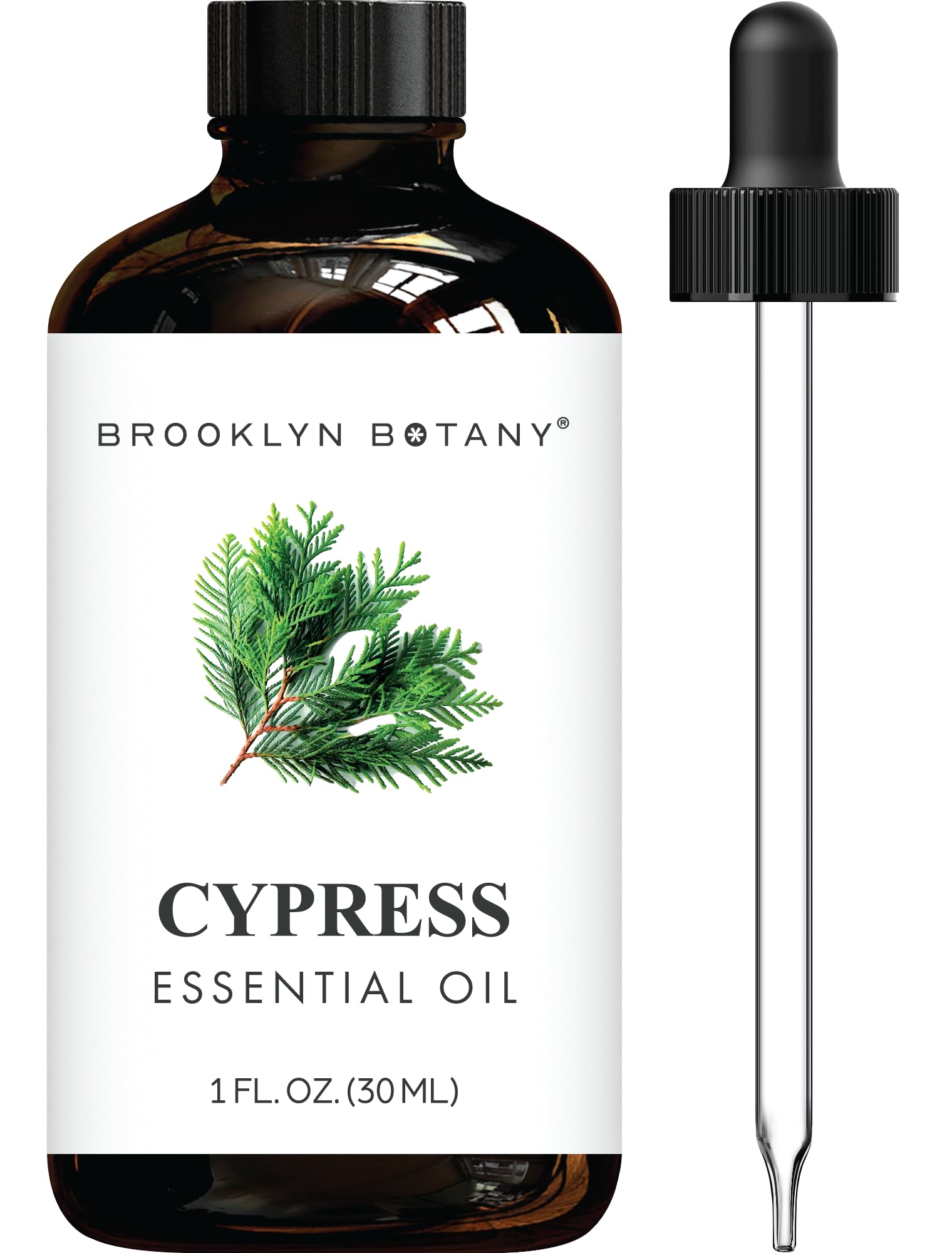 Brooklyn Botany Cypress Essential Oil – 100% Pure & Natural, Premium Grade, 1 Fl Oz