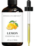 Brooklyn Botany Lemon Essential Oil - 4 oz - 100% Pure & Natural | Premium Grade with Dropper