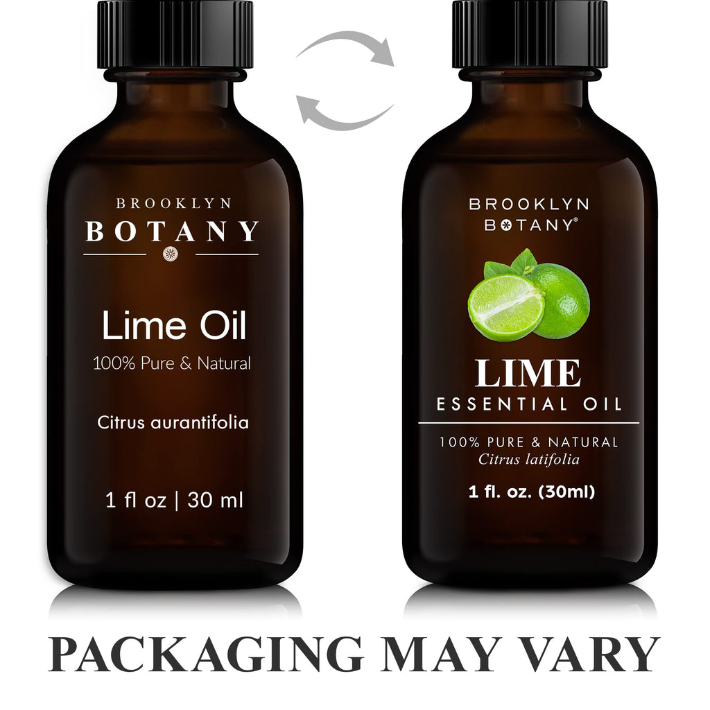 Brooklyn Botany Lime Essential Oil – 100% Pure & Natural, Premium Grade, 1 Fl Oz