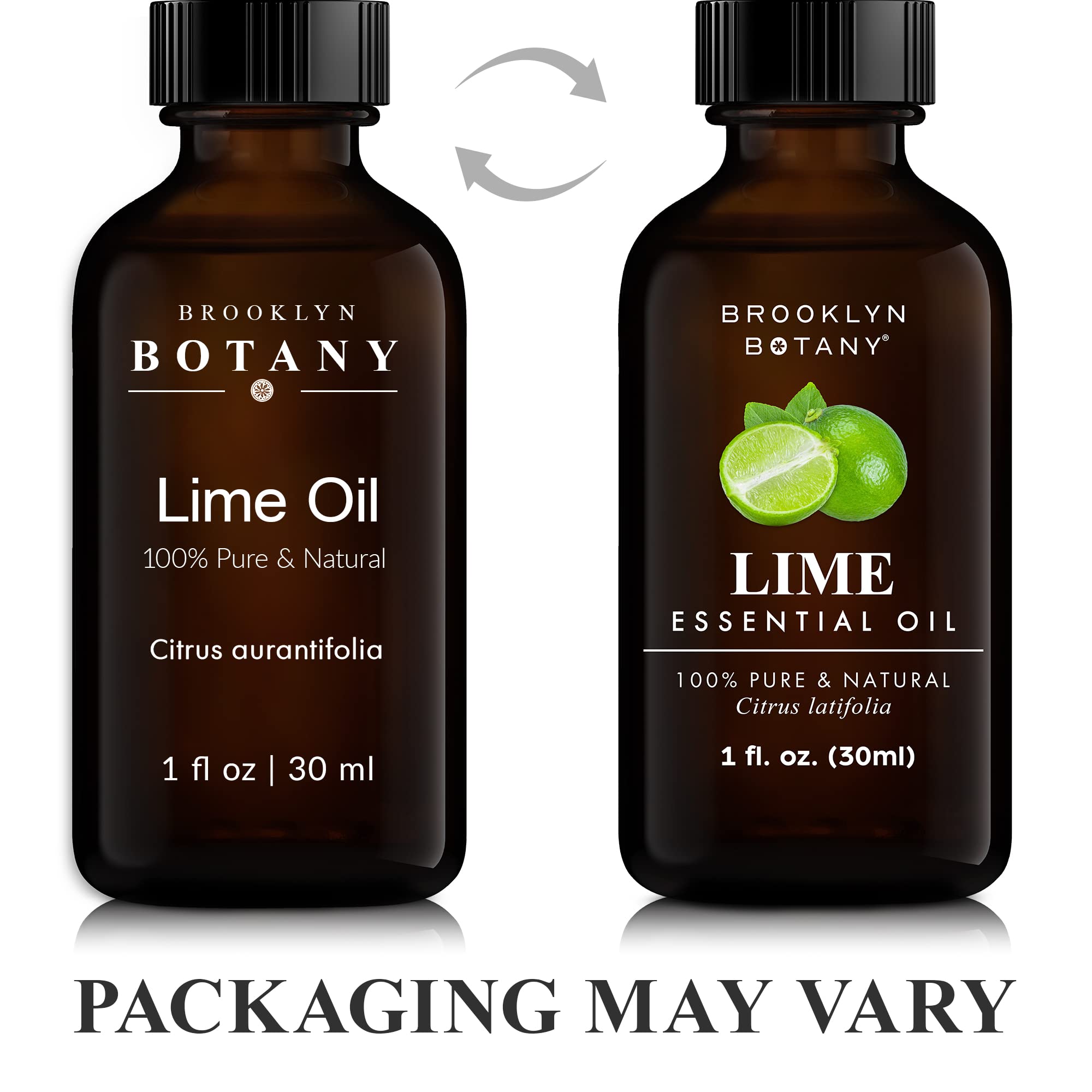 Brooklyn Botany Lime Essential Oil – 100% Pure & Natural, Premium Grade, 1 Fl Oz