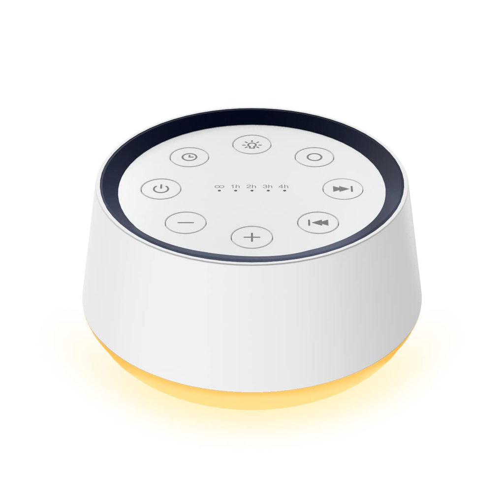 BrownNoise Sound Machine — 30 Soothing Sounds, 12 Night Light Colors, Memory, 36 Volume Levels, 5 Timers