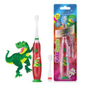 brush-baby KidzSonic Dinosaur Kids Electric Toothbrush (3+) – Disco LED Lights, Gentle Sonic Vibrations, 2-Minute Smart Timer & 30-Second Pulse Reminders – AAA Battery Included
