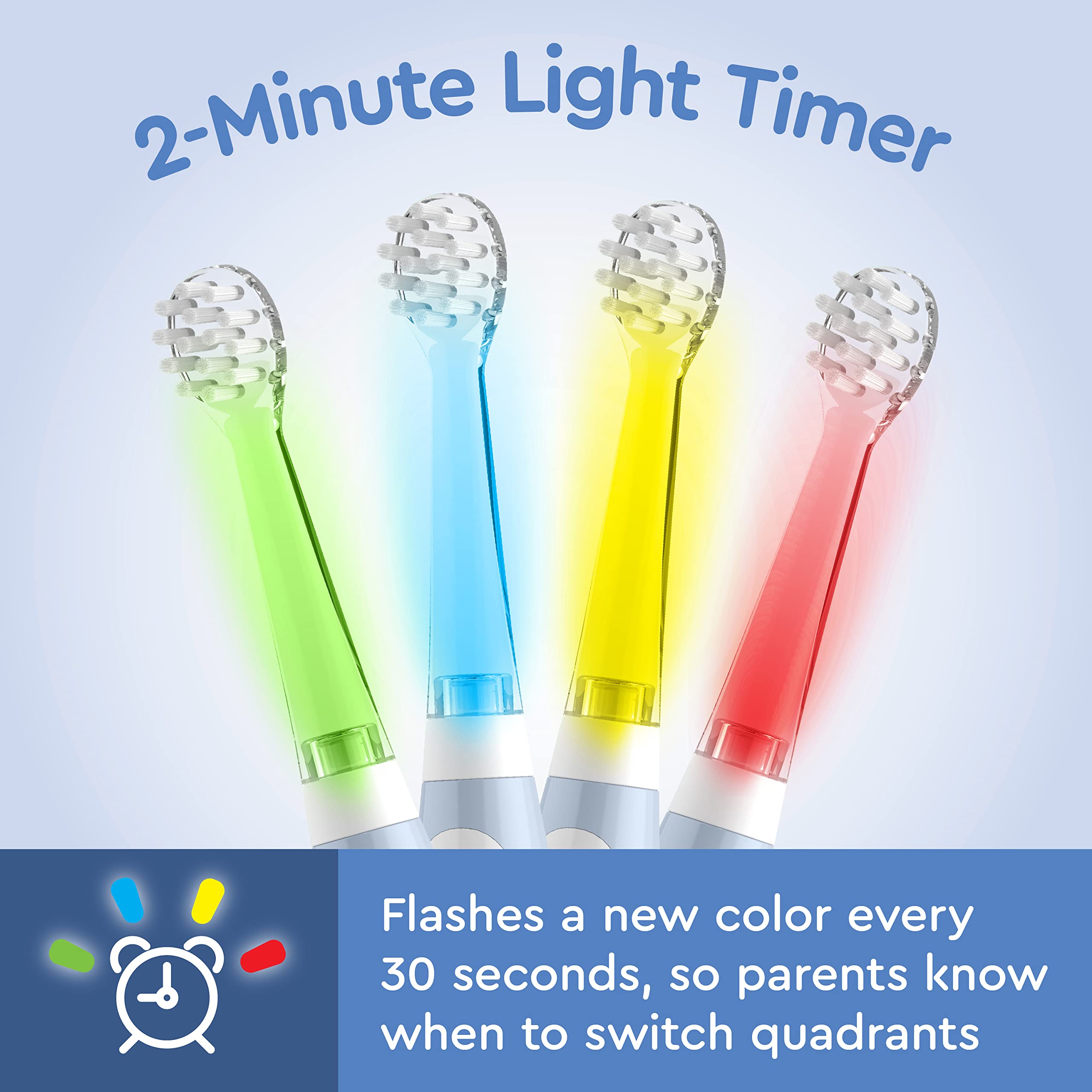 Brusheez Toddlers Sonic Toothbrush – Safe 1-3 yrs, 2-Min Timer (Kiwi the Koala)