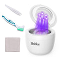 Bsbke Ultrasonic Retainer Cleaner 45kHz – 6 UV Lights, 200ml, White