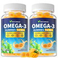 BSSTABBON Omega-3 Gummies for Adults 40+ – 1280mg Vegan EPA/DHA + D3 K2 Zinc Turmeric, 120 Count