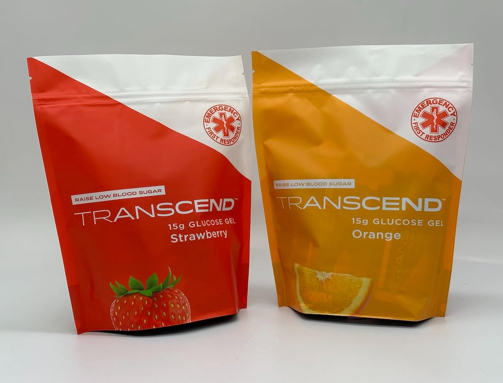 BSVI Transcend 15g Glucose Gel – Orange & Strawberry Assortment (40) | On-The-Go Fuel