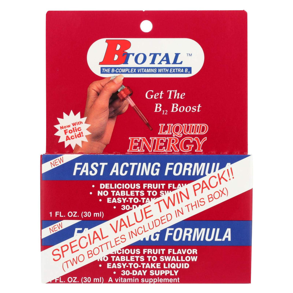 Sublingual B-Total Twin Pack - 2 fl oz | Vitamin B12 & B-Complex