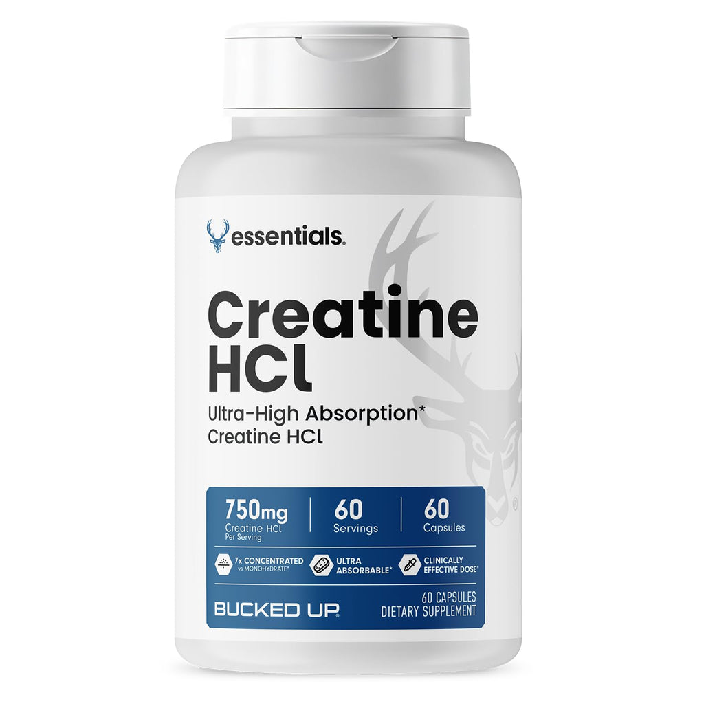 Bucked Up Creatine HCl 750mg - 60 Servings (60 Capsules)