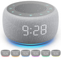 Buffbee 2-in-1 Sound Machine & Alarm Clock | 18 Soothing Sounds, 7 Night Lights, 30-Level Volume