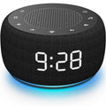 Buffbee Sound Machine & Alarm Clock 2-in-1 – 0-100% Brightness, 7-Color Light, 18 Sleep Sounds