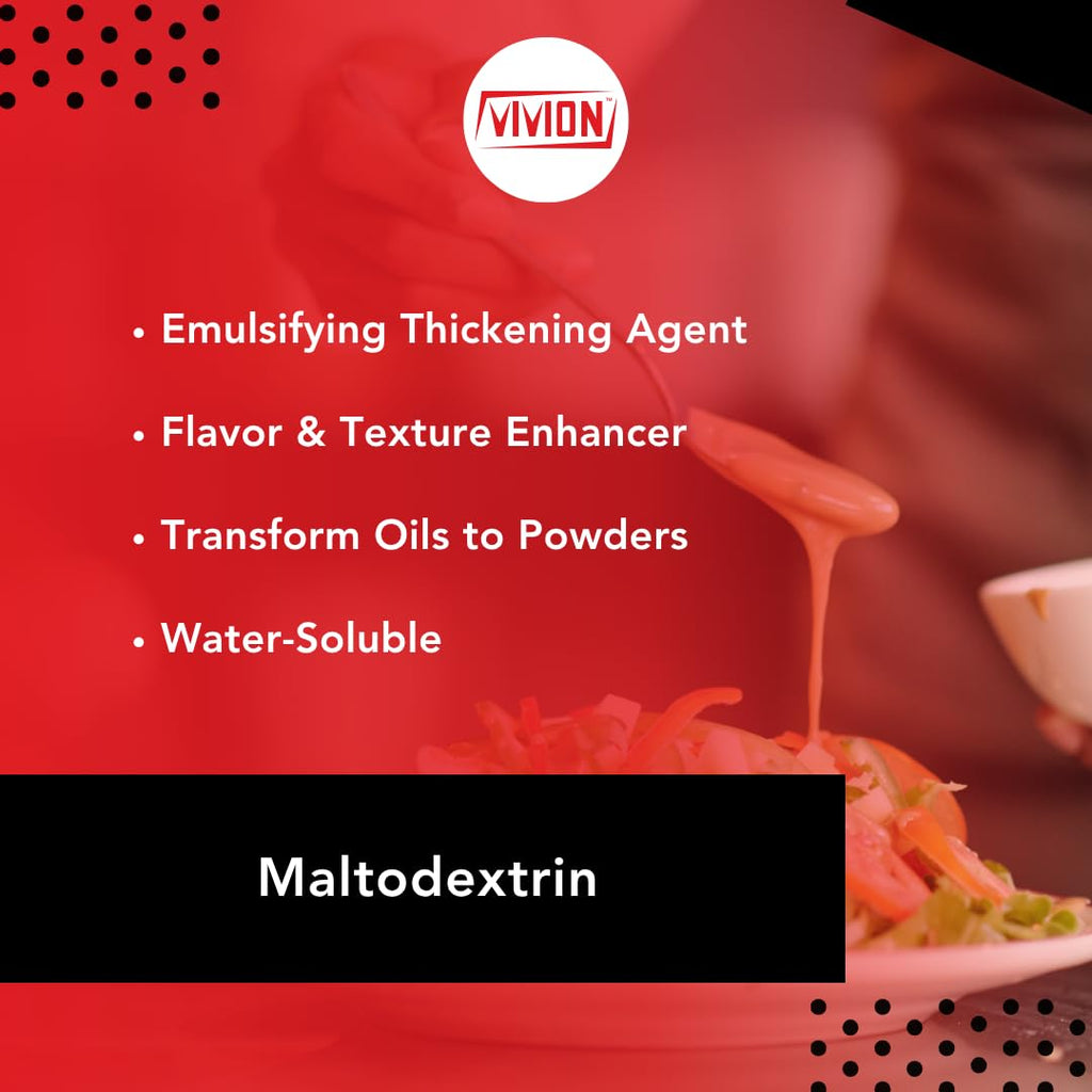 Vivion Maltodextrin Powder 5 kg (11 lb) – Non-GMO Starch Bulking Agent for Dry Mixes