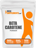 BulkSupplements Beta Carotene Powder – Vitamin A Support, Immune & Vision, 900mg/Serving, 500g