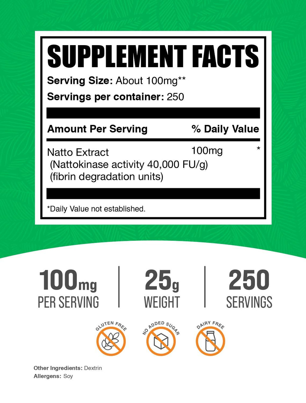 Nattokinase Powder 4000 FU – Natto Powder | BulkSupplements.com