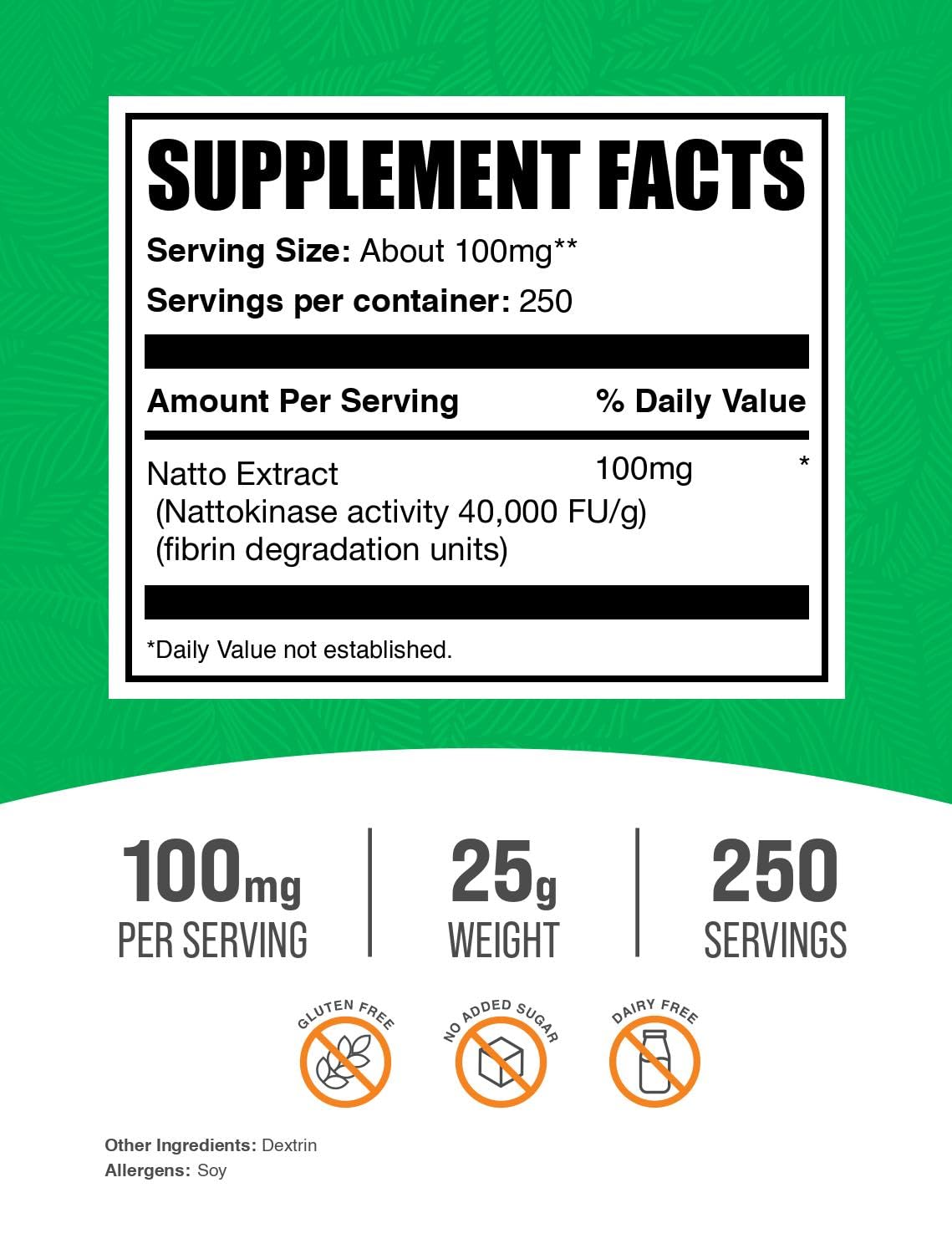 Nattokinase Powder 4000 FU – Natto Powder | BulkSupplements.com