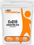 Coenzyme Q10 Powder 200mg - Gluten Free, 50g | BulkSupplements