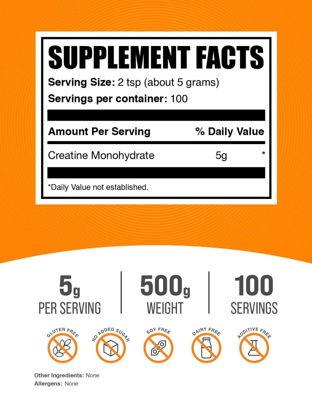 BulkSupplements Creatine Monohydrate Powder – Micronized, Unflavored, 500g