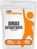 DMAE Bitartrate Powder 350mg/Serving – Unflavored & Gluten Free | BulkSupplements 1kg