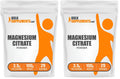 BulkSupplements Magnesium Citrate Powder 400mg | Gluten Free, Easy Absorption (100g x2)